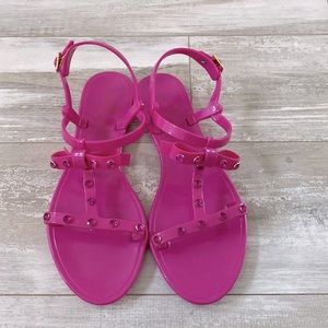 KATE SPADE NEW YORK WOMENS SANDAL STUDDED Jelly  SIZE 8 / 38